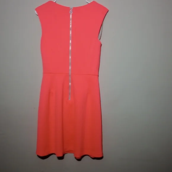 ANTONIO MELANI Vibrant Coral Mini Dress - Picture 3 of 4